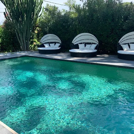Un Joyau Vue Cap D'antibes Piscine Body Fitness Sauna & Villa