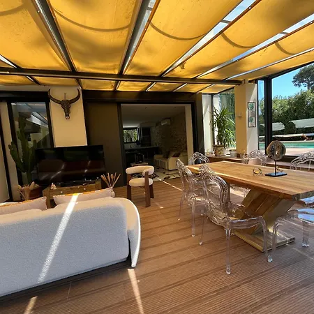 Вілла Un Joyau Vue Cap D'antibes Piscine Body Fitness Sauna &