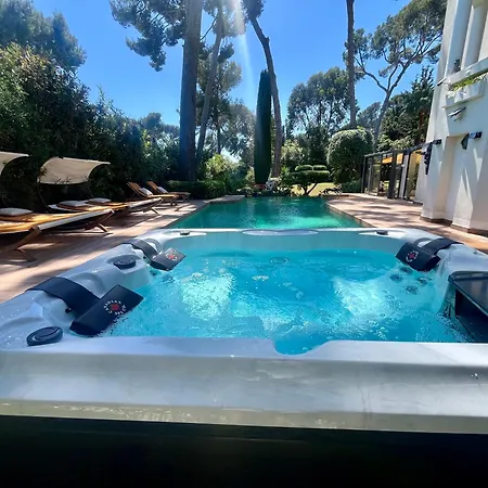 Un Joyau Vue Cap D'antibes Piscine Body Fitness Sauna & فيلة أنتيب