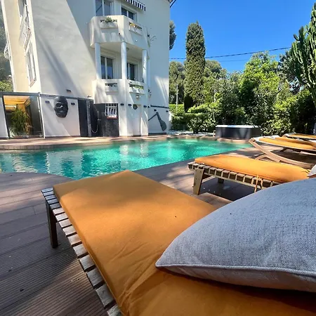 Un Joyau Vue Cap D'antibes Piscine Body Fitness Sauna & Вілла *