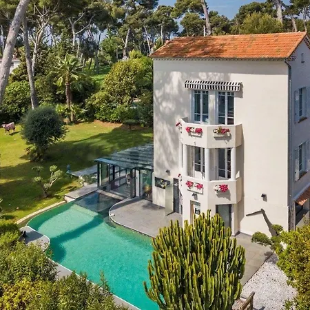 Un Joyau Vue Cap D'antibes Piscine Body Fitness Sauna & Villa *